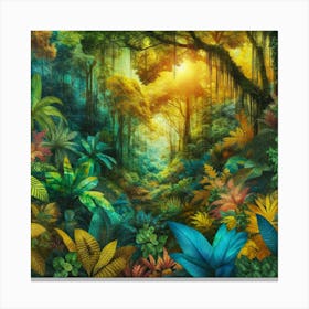 Tropical Jungle 1 Canvas Print