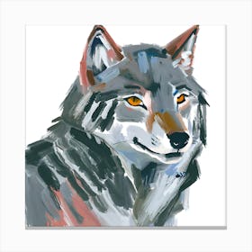 Gray Wolf 04 Canvas Print