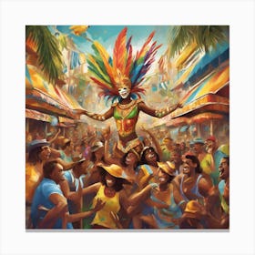 Carnival Dancer 1 Canvas Print