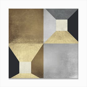 Golden geometry 4 Canvas Print