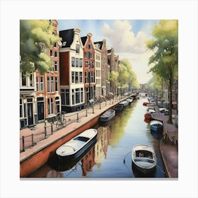 Amsterdam Canal 16 Canvas Print