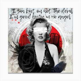 I Sin But I'm Not The Devil Canvas Print