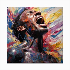 Screaming Man Canvas Print