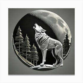 Howling Wolf 1 Canvas Print