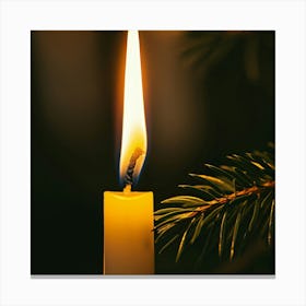 Candle Stock Videos & Royalty-Free Footage Canvas Print