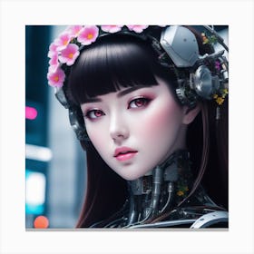Robot Girl 4 Canvas Print