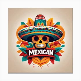 Mexican Skull 40 Canvas Print