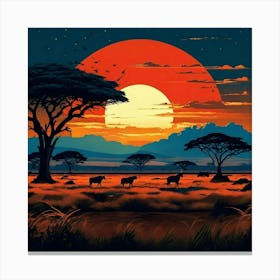 Serengeti National Park Tanzania Canvas Print