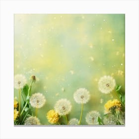 Dandelion Background 2 Canvas Print