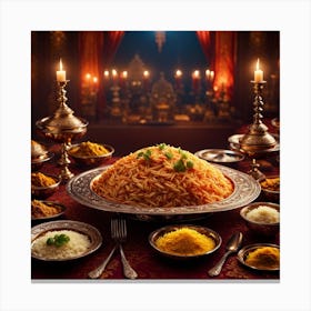 Biryani Rice Canvas Print