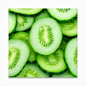 Kiwi Slices 1 Canvas Print