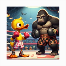 Boxing Match 1 Canvas Print