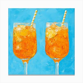 Tequila Cocktail Art Canvas Print