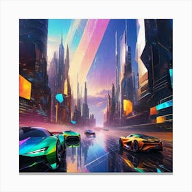 Futuristic City 102 Canvas Print