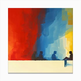 'People Sitting' Canvas Print