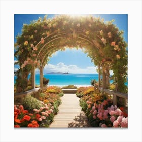 Archway To The Beach 1 Canvas Print
