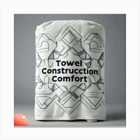 Towel design Construction comfort Canvas Print