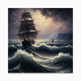 Stormy Seas Canvas Print