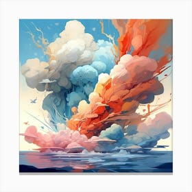 Atmospheric Abstraction Capturing Canvas Print