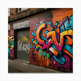 Graffiti Street Art 1 Canvas Print