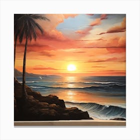 Sunset Painting Canvas Print