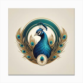 Peacock Bird Feather Canvas Print