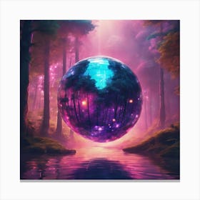 Sphere In The Forest 1 Canvas Print