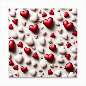 Heart Background - Heart Stock Videos & Royalty-Free Footage Canvas Print