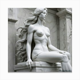 Nude Statue Canvas Print