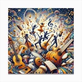 Music Jigsaw Puzzle Canvas Print