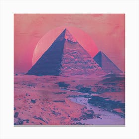 A Pyramids Of Giza Lofi Illustration 1719955209 4 Canvas Print