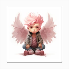 Pink Angel Canvas Print