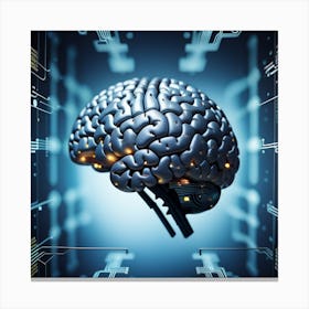 Digital Brain 9 Canvas Print