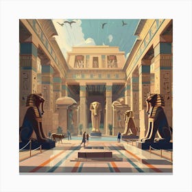 Egyptian Temple 3 Canvas Print