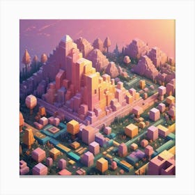 Pixel Art 2 Canvas Print