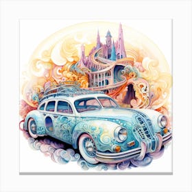 Psychedelic Car 2 Canvas Print