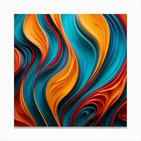 Abstract Paper Art Canvas Print