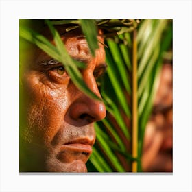 Man In The Jungle 1 Canvas Print