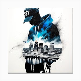 Nike City Canvas Print