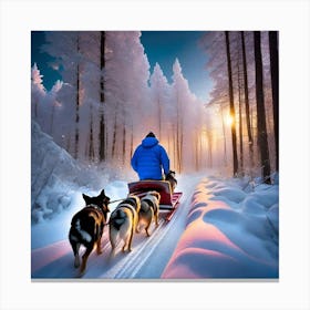 Sled Dogs 3 Canvas Print