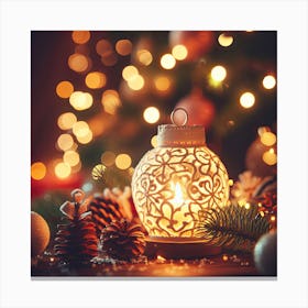 Christmas Lantern Canvas Print