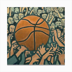 Basketball Crowd Canvas Print