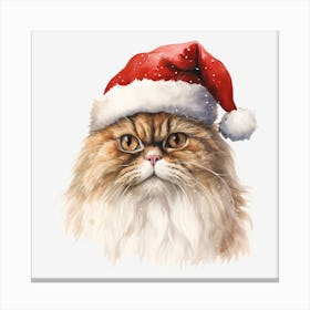 Santa Cat 30 Canvas Print