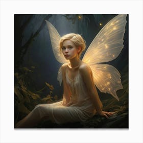 Fairy In The Forest 3 Canvas Print