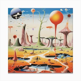 Alien Landscape Canvas Print