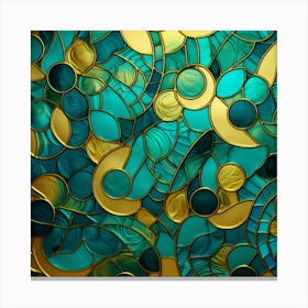Stained Glass Background 4 Canvas Print