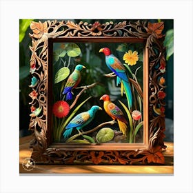 Parrots Canvas Print