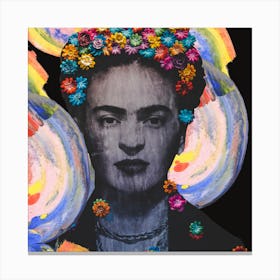 Frida Khalo Mixed Media Canvas Print