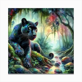 Black Panther In The Jungle Toile