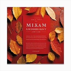 A Painterly Web Page Design Featuring The Compelling Hues Of Autumn Finely Rendered Leaf Shaped Tag 2 Canvas Print